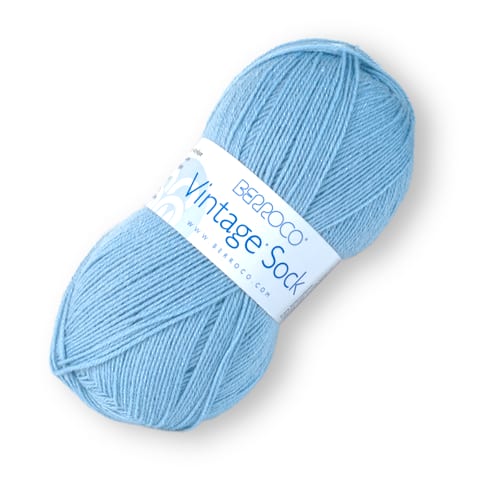 Vintage Sock joins the popular Vintage family of yarns! This machine wash blend features a wide color range, an incredibly soft feel, and yardage that goes on and on. Its unique fiber blend makes laundering a breeze and is perfectly suited for easy-care socks, garments, and accessories for both children and adults